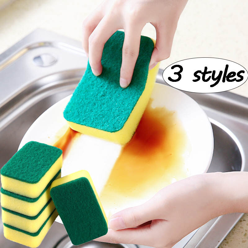 1pcs chất lượng cao rửa chén miếng bọt biển nhà bếp nano ma thuật làm sạch chà nồi gỉ tiêu cự vết bẩn miếng bọt biển loại bỏ kit làm sạch bàn chải bọt biển