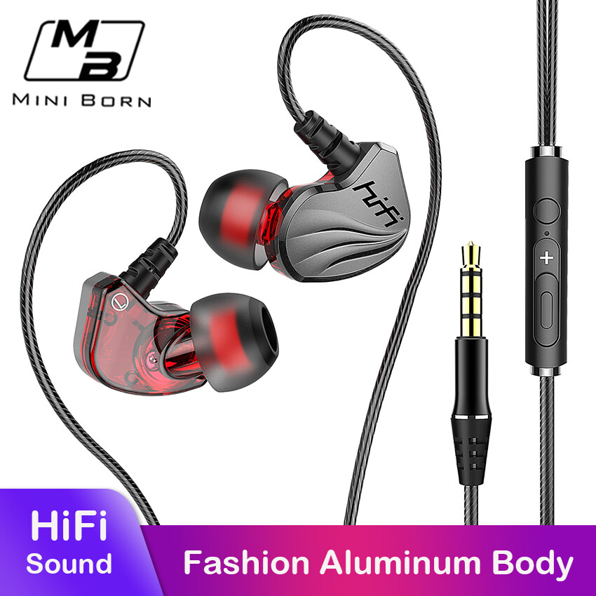 Tai Nghe Nhét Tai Mini Tai Nghe Tai Nghe Có Dây, Tai Nghe Âm Trầm Nặng Tai Nghe Loa Siêu Trầm Chất Lượng Âm Thanh HIFI Khử Tiếng Ồn Với Micro HD