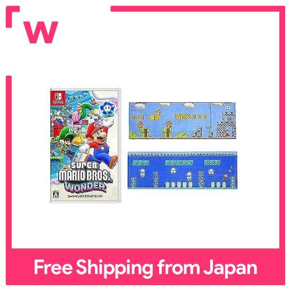 Super Mario Bros. Wonder - Switch + Super Mario Bros. Face Towel Set of 2