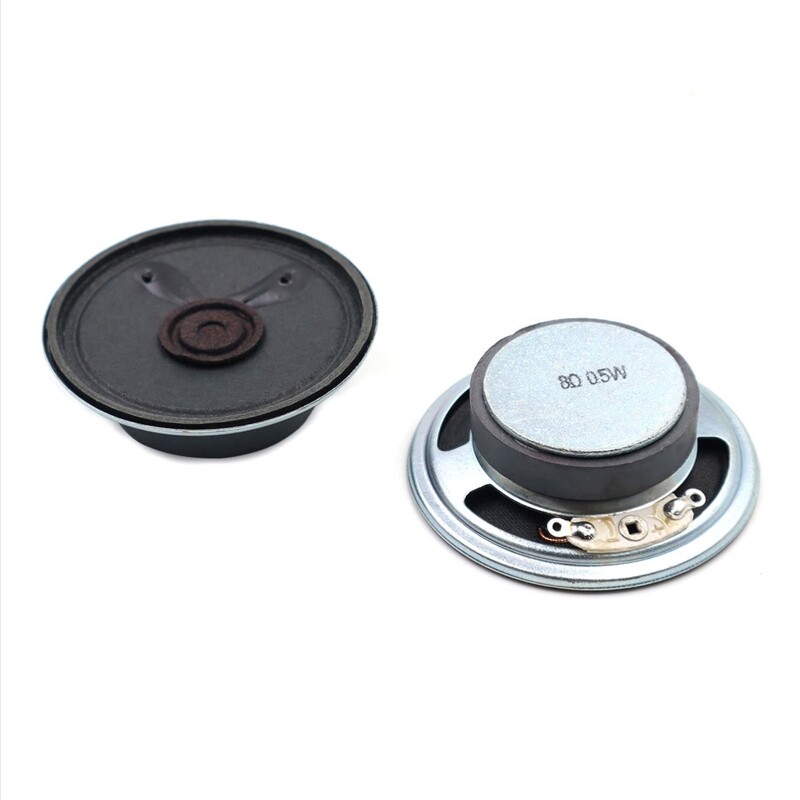 2 loa siêu nhỏ hình tròn, loa từ trong hình tròn 8ohm 0.5W 50mm