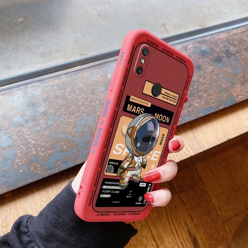 Ốp Cho Xiaomi Mi 8 Pro I 8 SE 8 Lite 8 Explorer 6 6X Mix 3 Ốp Lưng Mỏng Mềm Chống Sốc NASA Vũ Trụ Trăng Sao Hỏa Ốp Bảo Vệ Toàn Bộ Ống Kính Máy Ảnh Họa Tiết Silicon Lỏng Ốp Điện Thoại