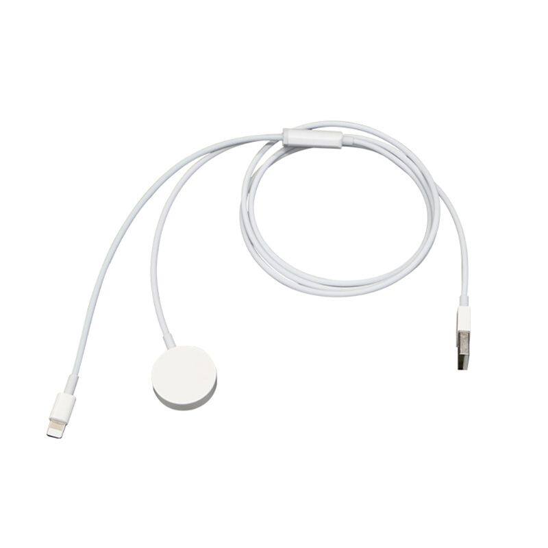 Cáp Sạc Không Dây Di Động 2 Trong 1 Phụ Kiện Cho Apple Watch Series 1 2 3 4 38MM 40MM 42MM 44MM Xs Xs Max X 8 Plus 7 Plus