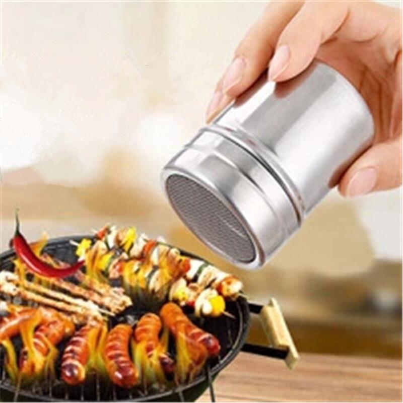 【Worth-Buy】 1 Cái Rây Muối Bột Bằng Thép Không Gỉ Dụng Cụ Nạo Vét Bột Sô Cô La Lọ Lắc Hạt Tiêu Gia Vị Dụng Cụ Nấu Ăn Nhà Bếp