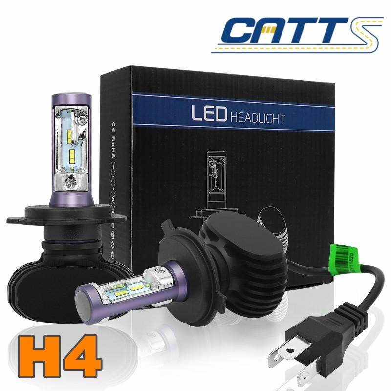 02 bóng đèn pha đầu xe hơi H4 9003 50W 8000LM 6500K ánh sáng màu trắng - INTL