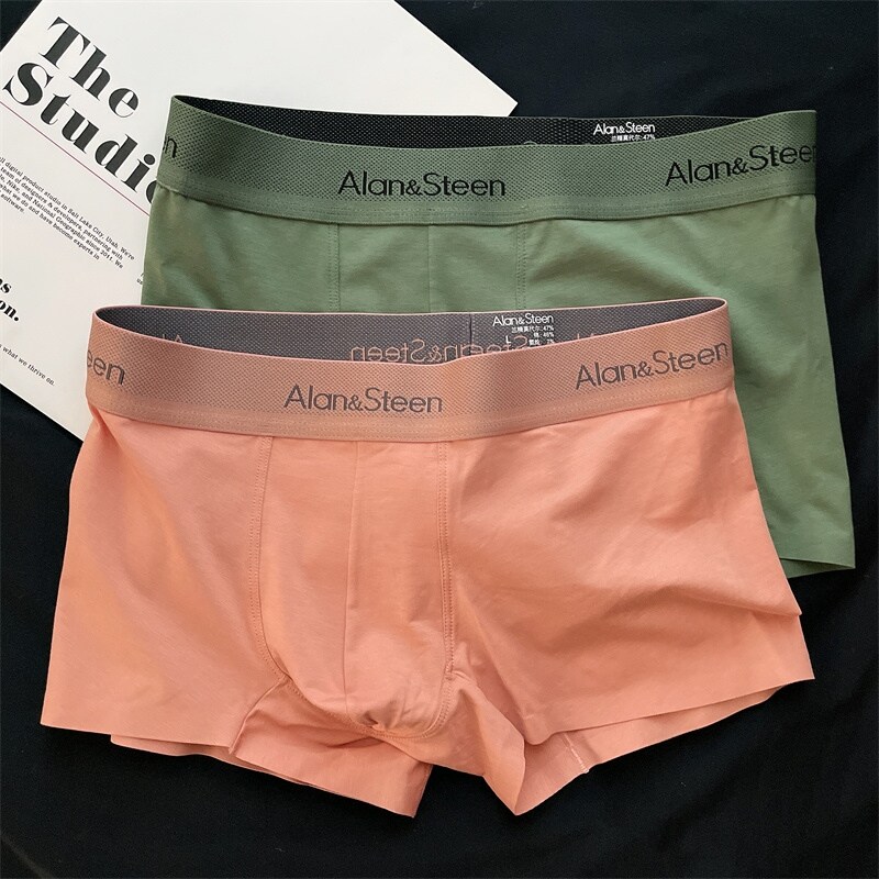 Men's Underwear Modal Cotton Men's Boxer Seamless Breathable Youth Mid-waist Boxer Boys Sports Shorts Head