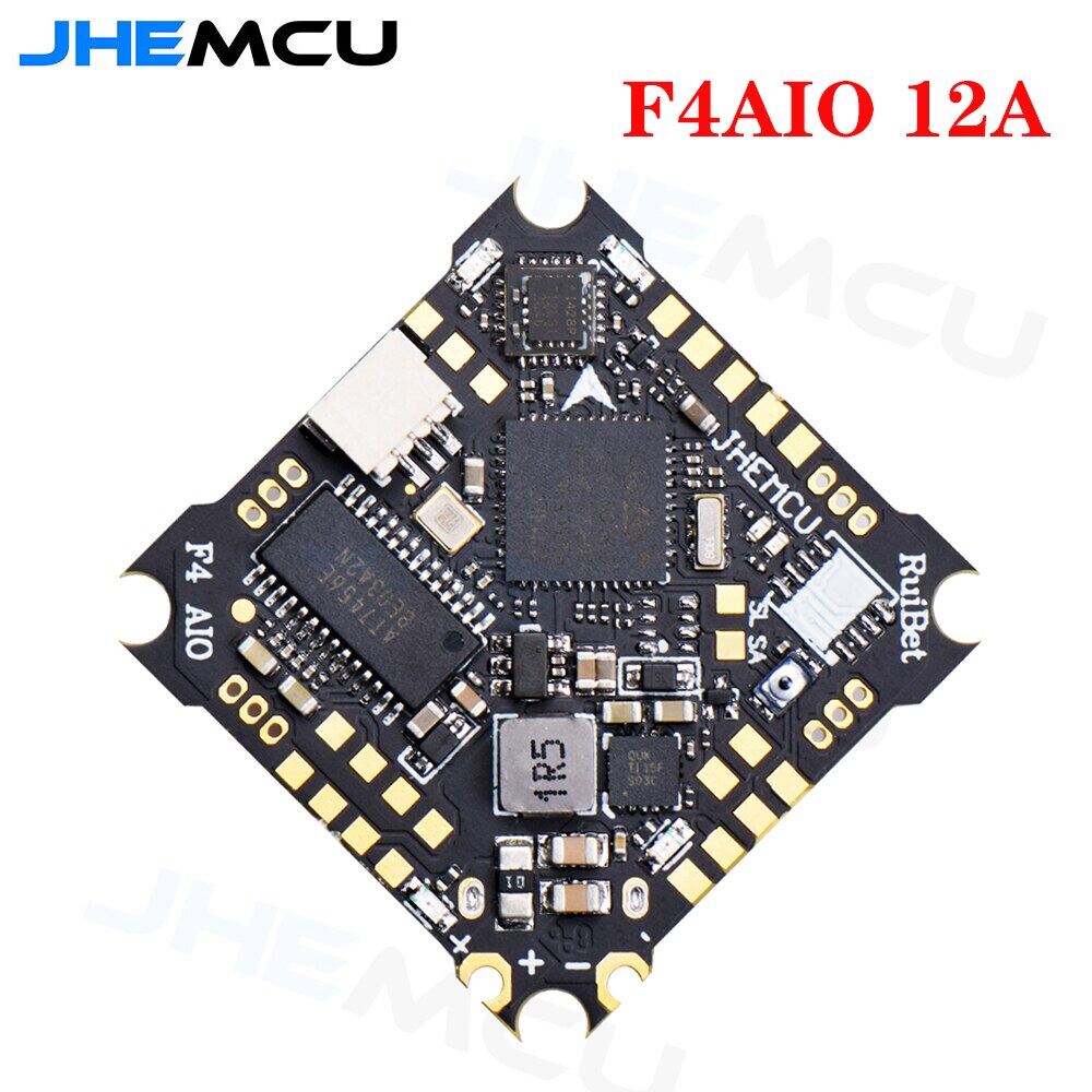 Jhemcu ruibet f4aio f411 điều khiển máy bay blhelis 12a 4in1 esc 1-2s 25.5x25.5mm cho máy bay không người lái rc fpv freestyle tinywhoop cinewhoop