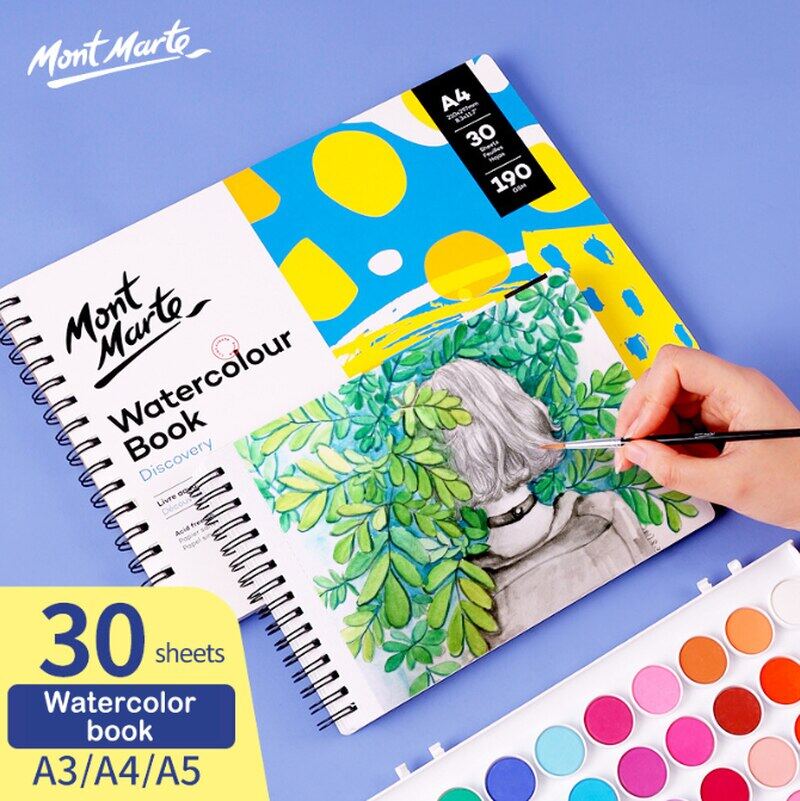 A3 A4 45 Notepad Watercolor Notebook 160g m2 30 Sheets Sketchbook for