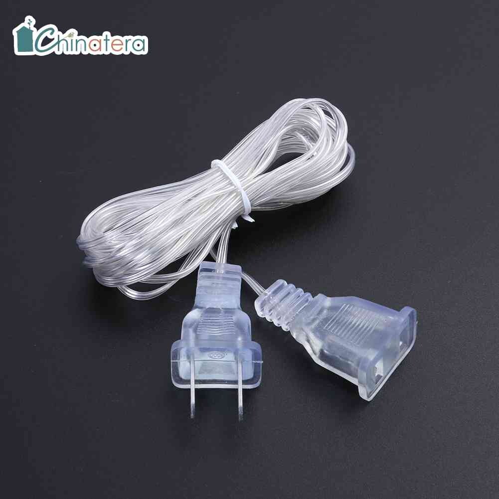 Chinatera 3m Power Extension Cable Plug Extender Wire for LED String Light