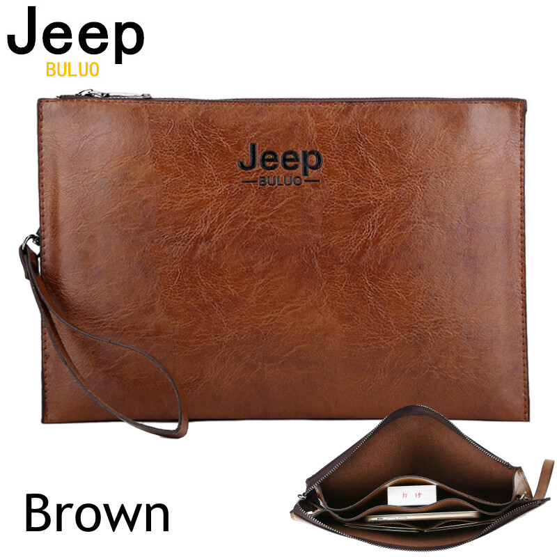 Túi Xách Nam Phong Cách Công Sở Thời Trang JEEP BULUO, Túi Cầm Tay Da PU Mềm, Ví Đựng Thẻ Nam Túi Nam Phong Cách Đi Chơi Thanh Lịch