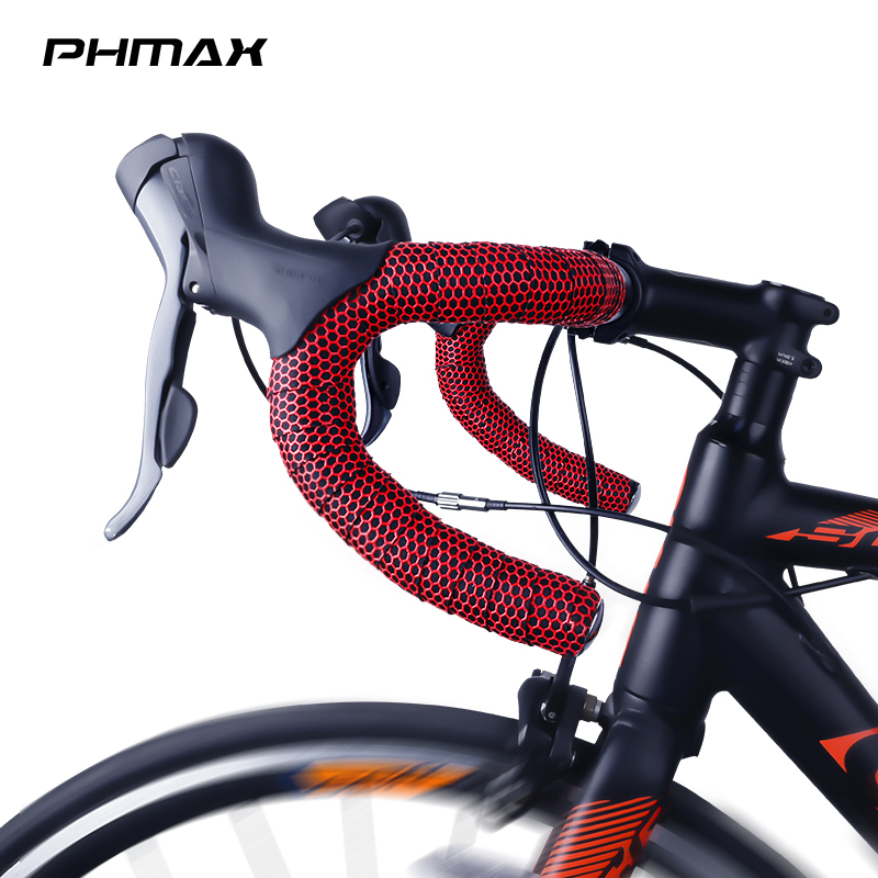 Phmax 2 miếng băng dính ghi đông xe đạp đua, băng dính ghi đông xe đạp silicon chống trượt, phụ kiện ghi đông xe đạp