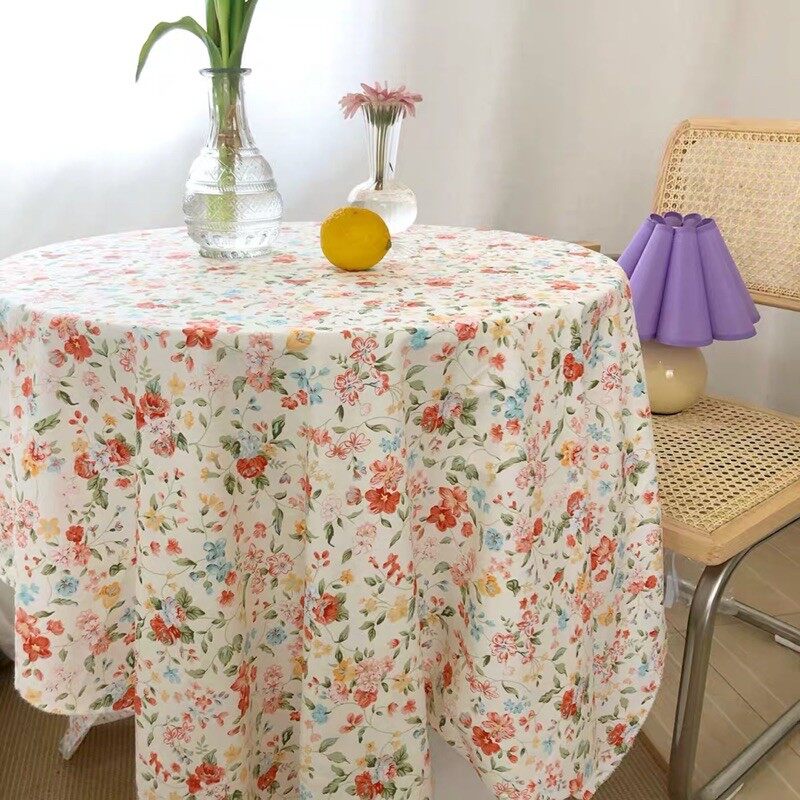 Khăn trải bàn retro hoa nhí dễ thương🌈-có sẵnkhăn trải bàn vintage