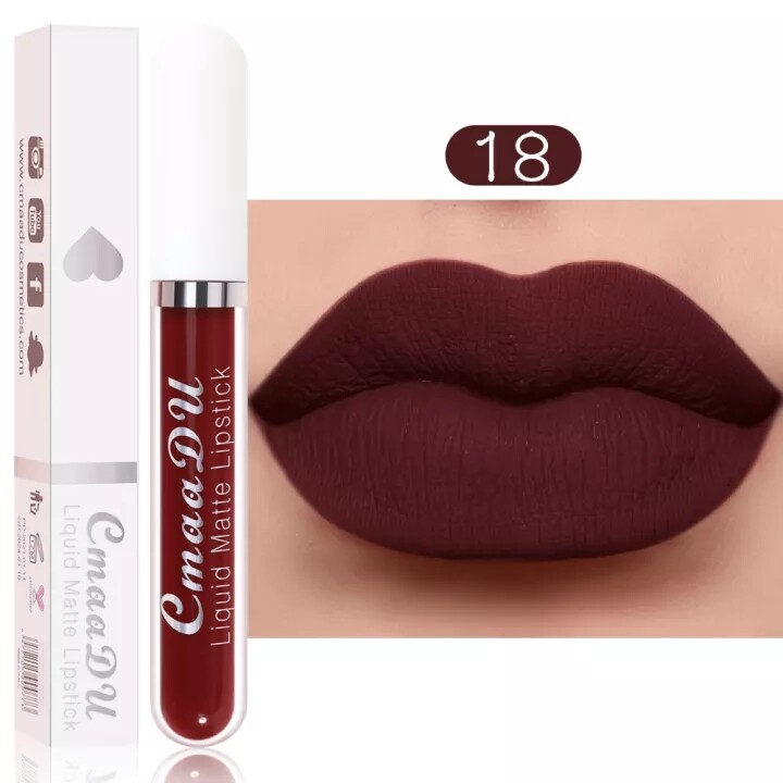 DORISNA ลิปสติกเนื้อแมทกันน้ำติดทนนานลิปเนื้อแมตต์สีไม่ซีดจางง่าย