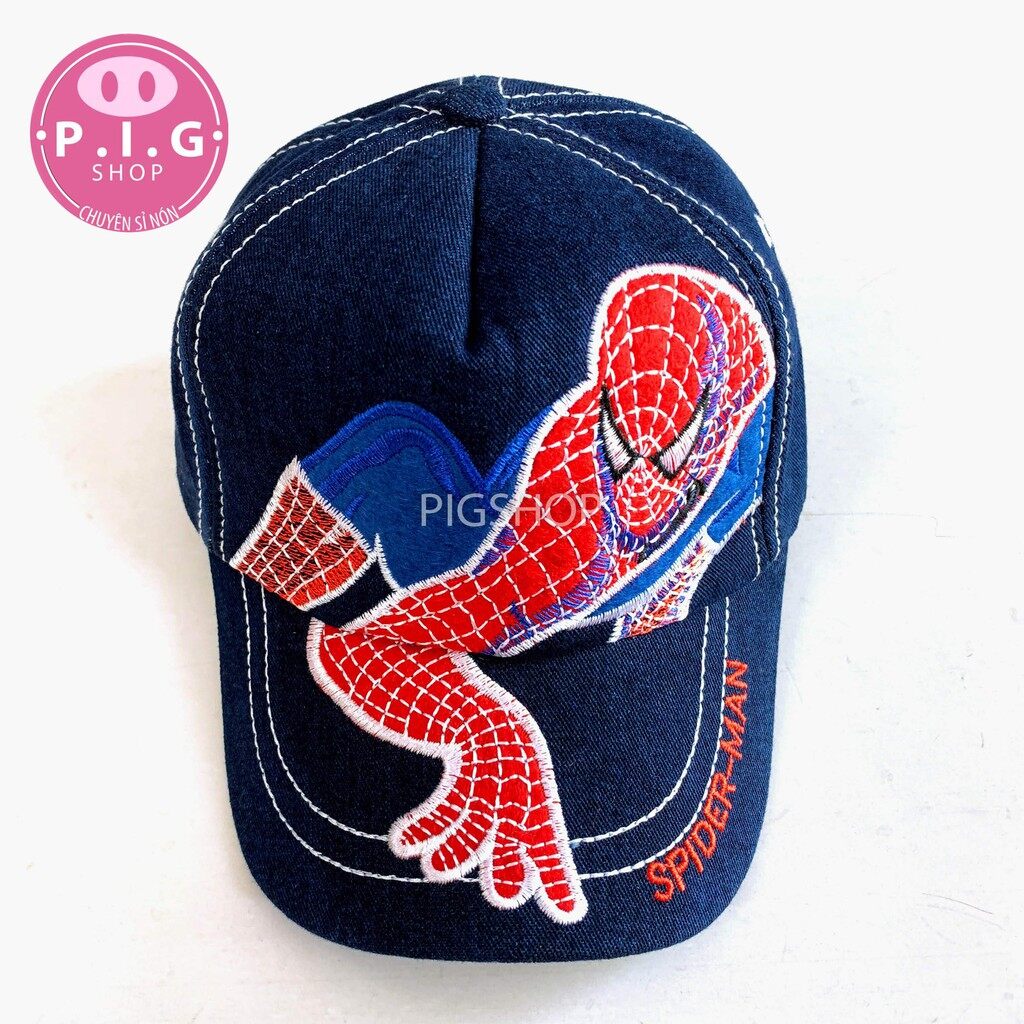 Nón kết jean người nhện cho bé trai 2-6 tuổi