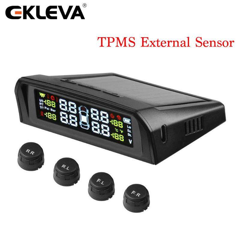EKLEVA สมาร์ทรถระบบเฝ้าตรวจสอบความดันลมยางยางความดันเครื่องวัดความดันลมยางพลังงานแสงอาทิตย์ดิจิตอลจอแสดงผล LCD อัตโนมัติระบบเตือนภัย 4 เซ็นเซอร์ EKLEVA สมาร์ทรถระบบเฝ้าตรวจสอบความดันลมยางยางความดันเครื่องวัดความดันลมยางพลังงานแสงอาทิตย์ดิจิตอลจอแสดงผล LCD อัตโนมัติระบบเตือนภัย 4 เซ็นเซอร์