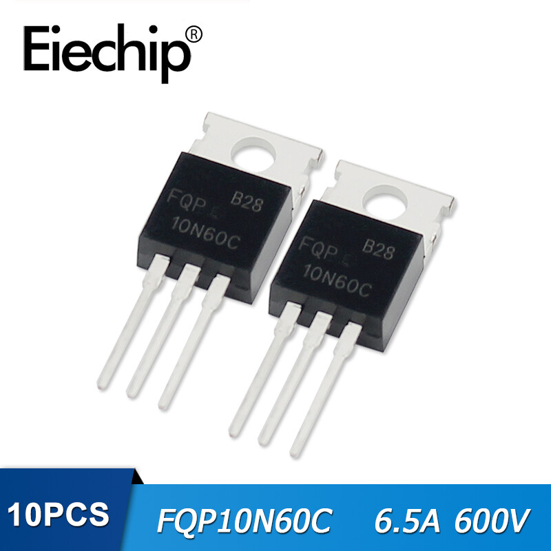 10 chiếc bóng bán dẫn mosfet fqp10n60c 10n60c 6.5a 600v to-220