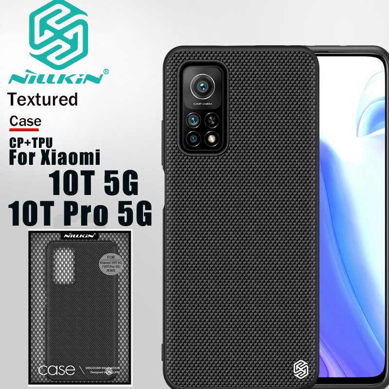Nillkin Ốp sợi Nylon cho Xiaomi Mi 10T 5G /10T Pro 5G / 11T / 11T Pro / 12 Lite Ốp lưng PC cạnh nhựa TPU kết cấu Ốp mỏng và nhẹ bền chống trượt