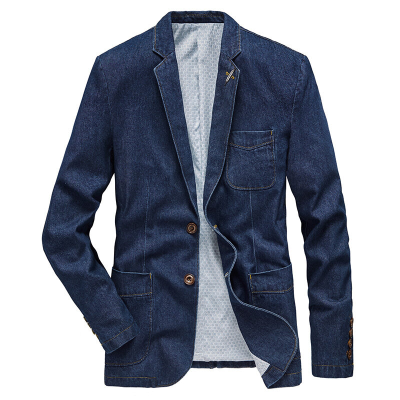 Men's denim suit clearance jackets