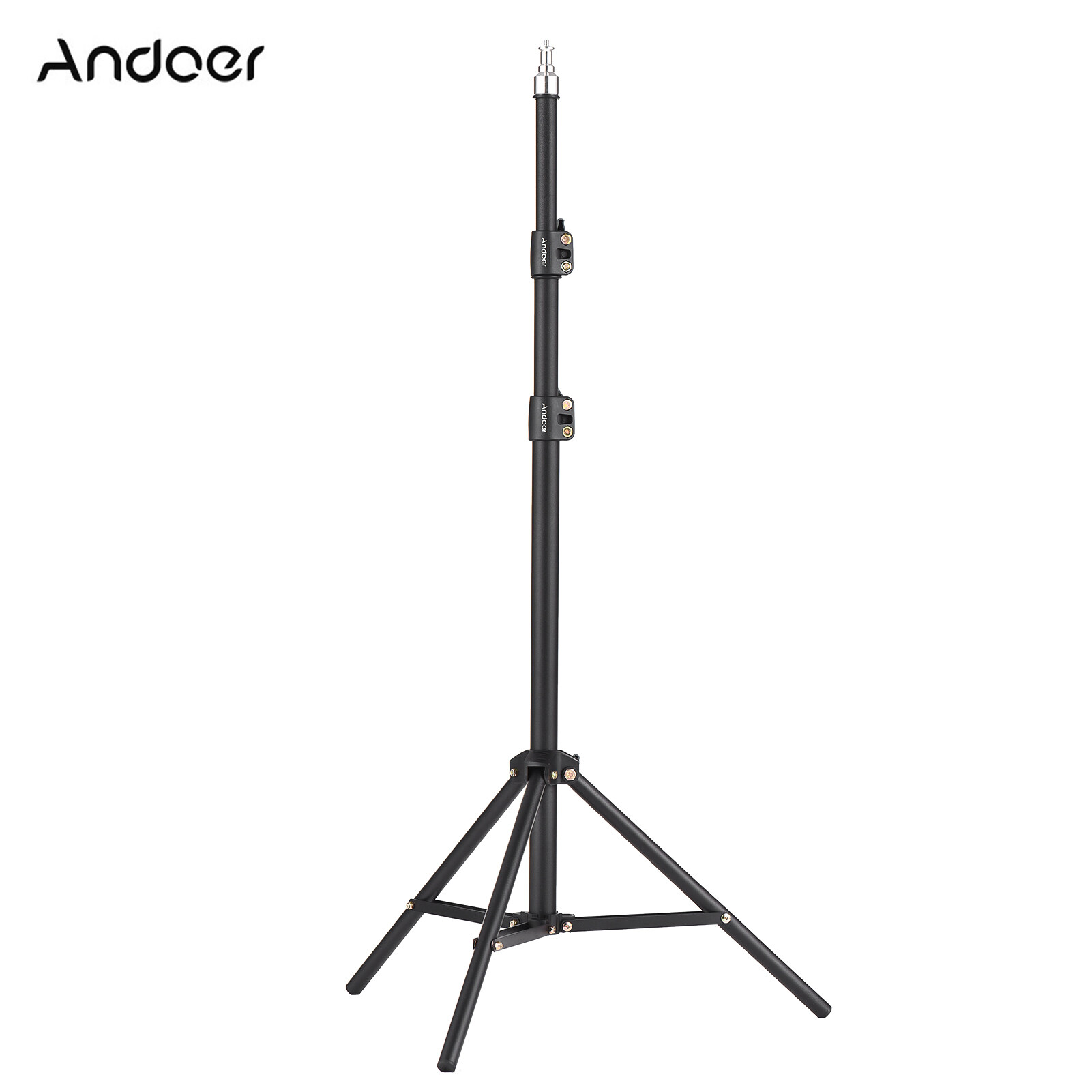 Andoer 160cm 63in Portable Metal Light Stand Heavy Duty Adjustable