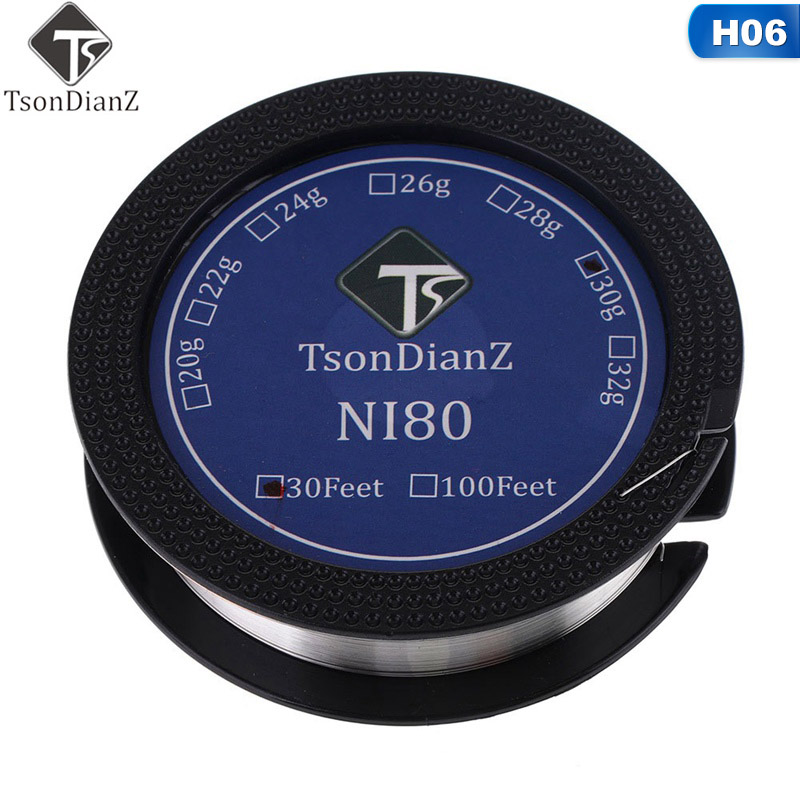 Ree elec 10 m/cuộn dây nhiệt ni80 cho rda rta cho dây nichrome cuộn sẵn tự làm