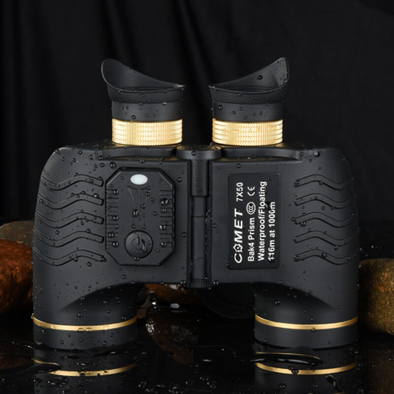 100% Nitrogen Filling IPX7 Waterproof 7x50 Telescope Ranging Compass Night Vision Binoculars Metal Lining HD Telescope ราคา 7,587 บาท*ส่งฟรี