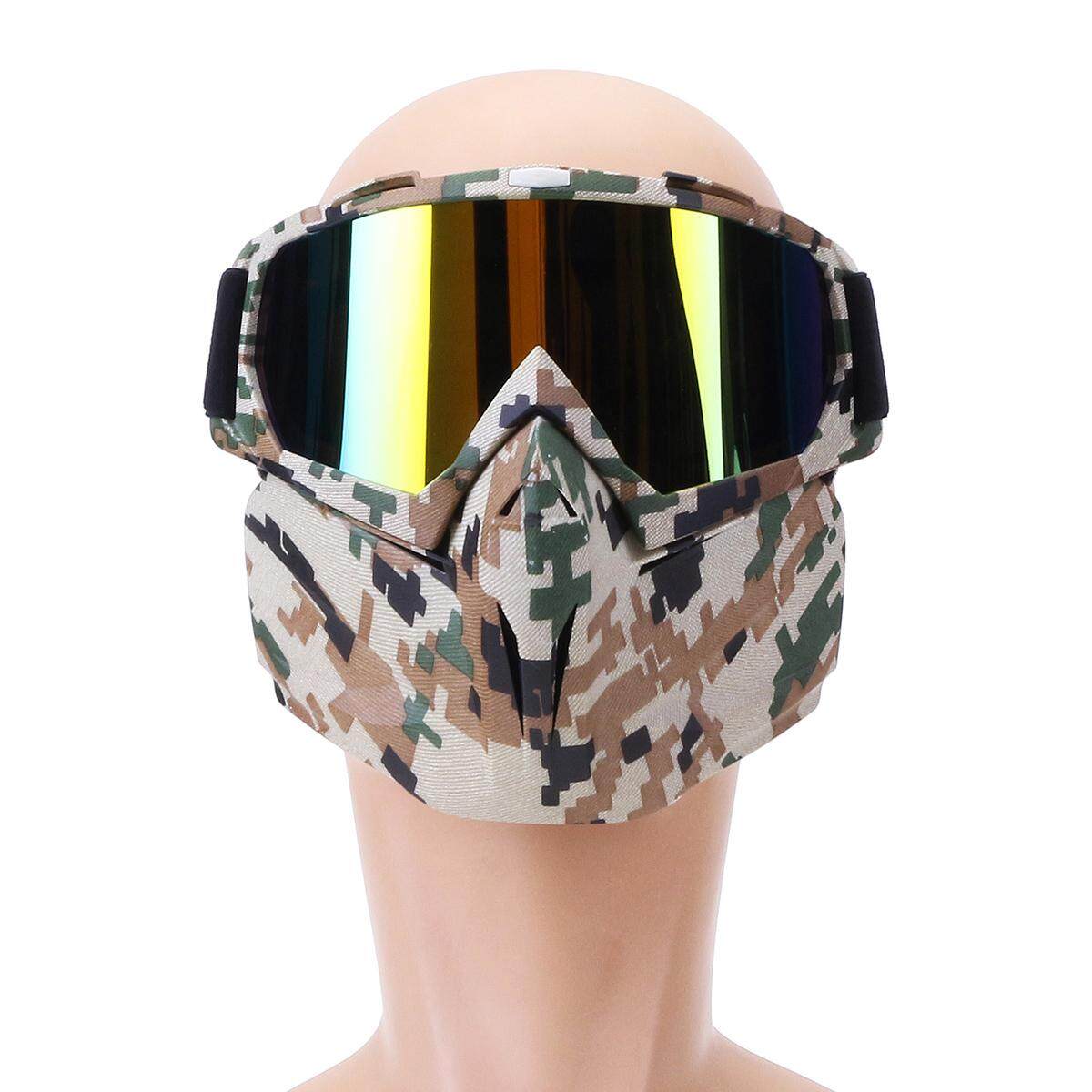 Generic Motorcycle Open Face Shield Skiing Snow Glasses Off Road Dirt