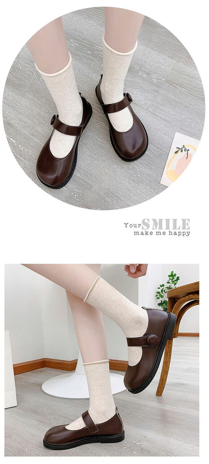 Small leather shoes female students Korean version of the wild retro Japanese round head soft girl cute 2020 spring and autumn new Mary Jane jk