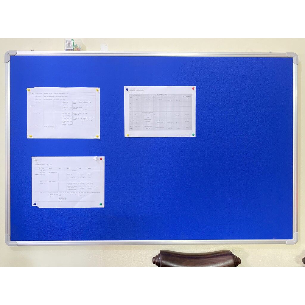 Bảng Ghim Nỉ Siêu Chắc Bền, KT: 80x120 cm - Tặng kèm 1 hộp ghim cho mỗi bảng - Bảo Hành 24 tháng