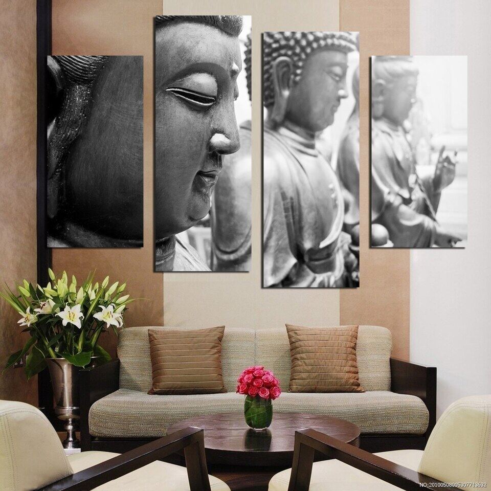 4 piece abstract wall art