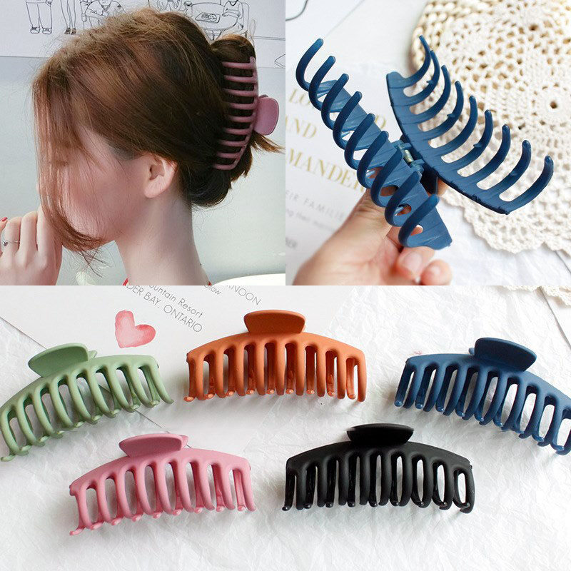 Kẹp tóc tấm lớn mới kẹp tóc nữ kẹp tóc tắm kẹp tóc lớn phía sau kẹp cá mập