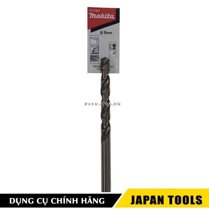 Mũi khoan inox 9.0x125mm hss-co 5% makita d-17441 | japan tools