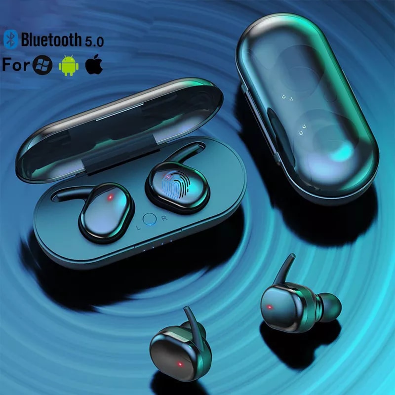 Tai nghe bluetooth tws mới 5.0 tai nghe không dây chân thực tai nghe nhét tai rảnh tay tai nghe thể thao kèm hộp sạc cho điện thoại thông minh