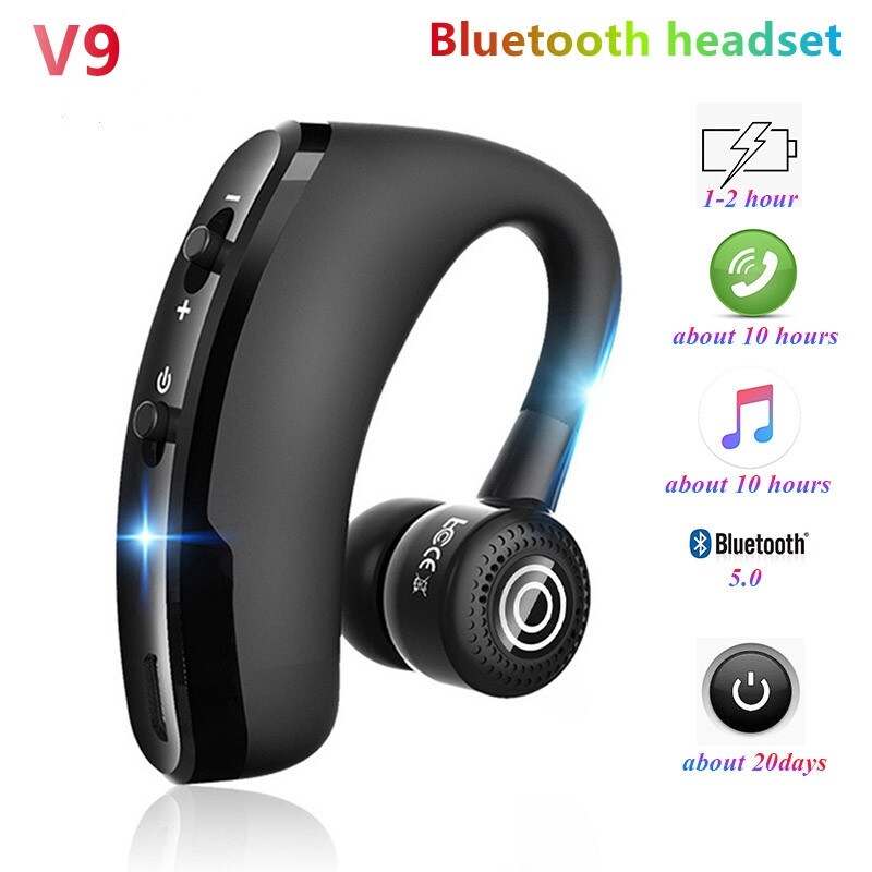 [wonderful] Tai Nghe Bluetooth V9 Tai Nghe Bluetooth Tai Nghe Bluetooth Tai Nghe Bluetooth Không Dây Rảnh Tay Tai Nghe Không Dây Có Mic