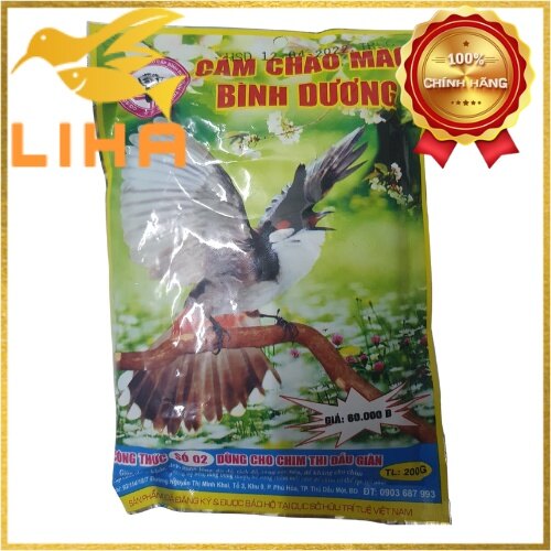 Cám chào mào bình dương 200gr - giúp chim căng lửa, thi đấu