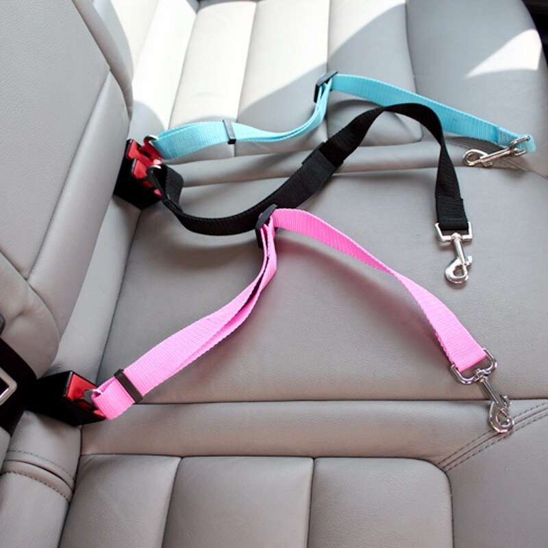 《Yogurt hairpin》✴✾▼ Adjustable Pet Dog Cat Car Seat Belt for Dogs Harness Leash Small Medium Travel Clip French Bulldog Accessories SuppliesToysToysHair AccessoriesHair AccessoriesToysHats