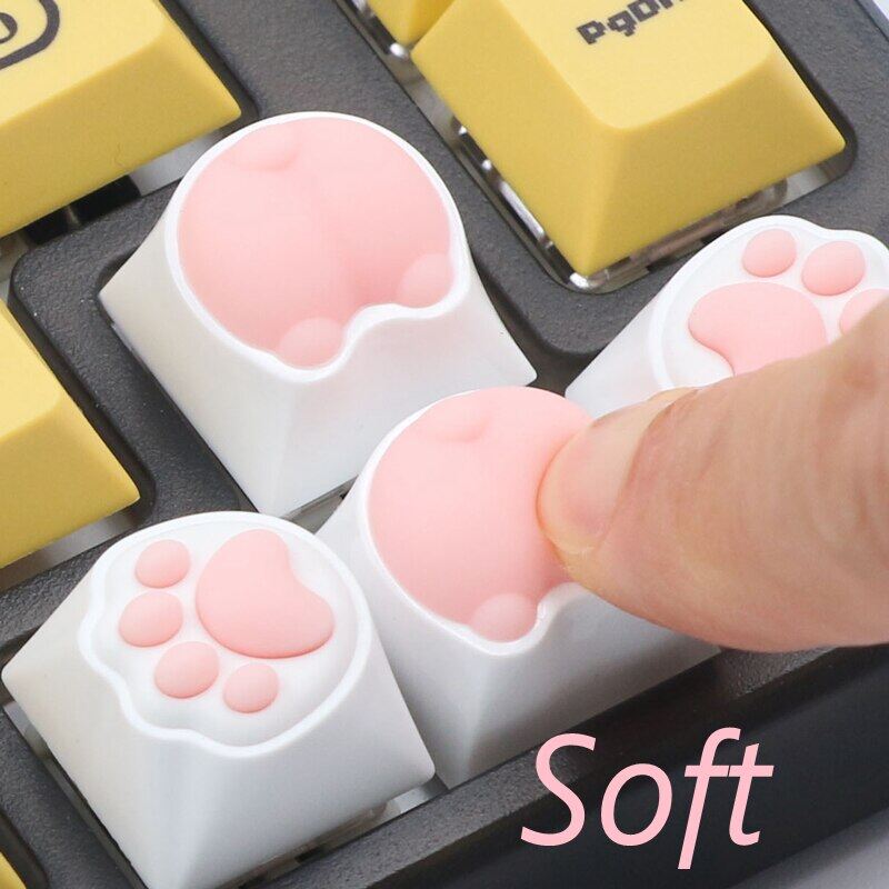 Nắp phím động vật corgi mông chân mèo 4 trong 1 cho bàn phím cơ nắp phím động vật abs nắp phím dễ thương cherry mx switch alice80 jjk84 ik75 pro v. v.