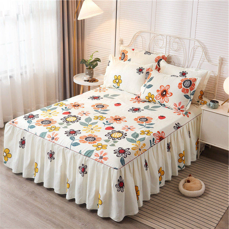 Ga trải giường siêu mềm 3 trong 1 ga trải nệm cỡ queen king ga trải giường 4/5/6 + 2 vỏ gối