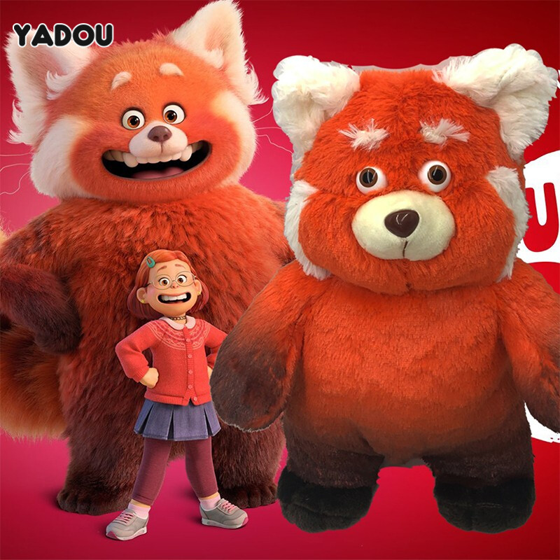 YADOU turning red Youth Deformation Plush Doll Raccoon Doll Red Panda Doll