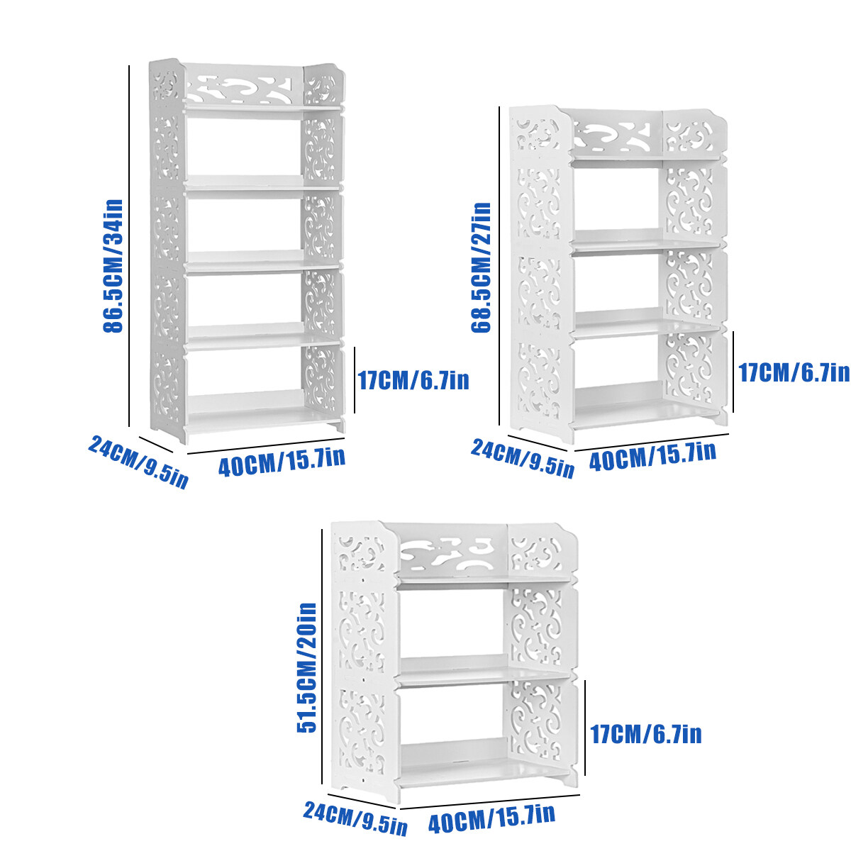 Shop Generic 3/4/5 Tier Wooden J Shoe Rack Organiser Entryway Storage