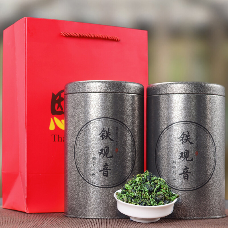 Trà xuân núi cao anxi tieguanyin 150g trà hoa lan thơm trà ô long 1 lon