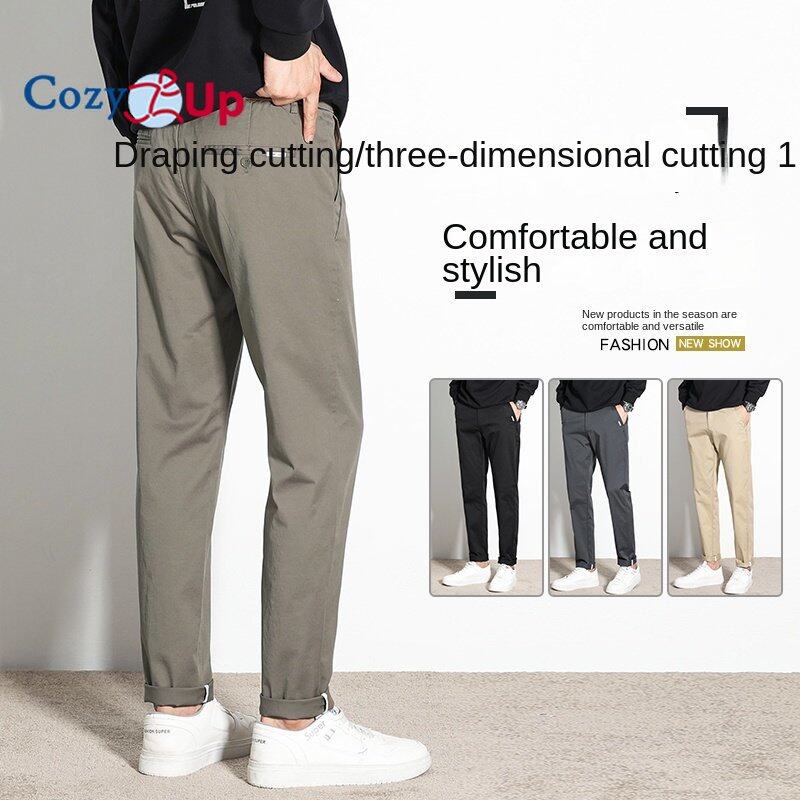 Cozy Up Men s Performance Stretch Pleated Pant New Men Classic High Waist