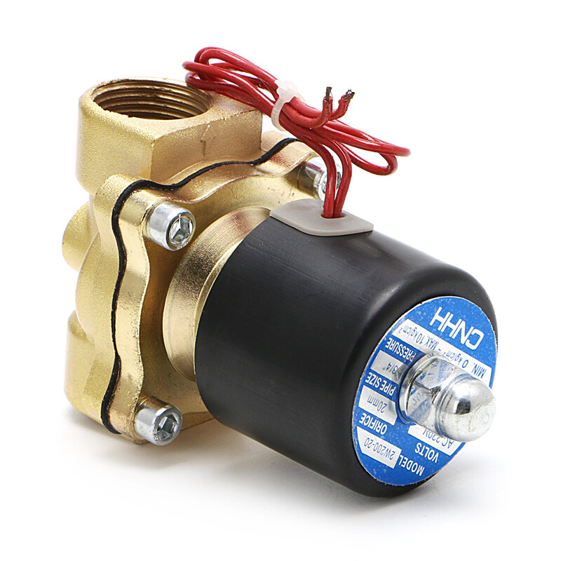 【NEW】 24 Bazaar Van Điện Từ 3/4 "220V Khí Nén 2 Cổng Khí Nước 2W-200-20