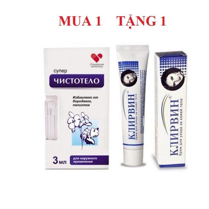 Combo Tiết Kiết Kiệm - Gel Tẩy Nốt Ruồi - Tặng Kem Sẹo Nga - Tay Nut Ruoi Và Tri Seo Nga