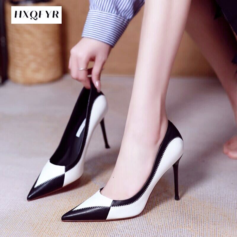 2022 New Pointy Sexy Woman Fashion Stiletto Heel Lady Classic Comfort Shalid Heel Shoes Ladies dress Giày gót nữ.