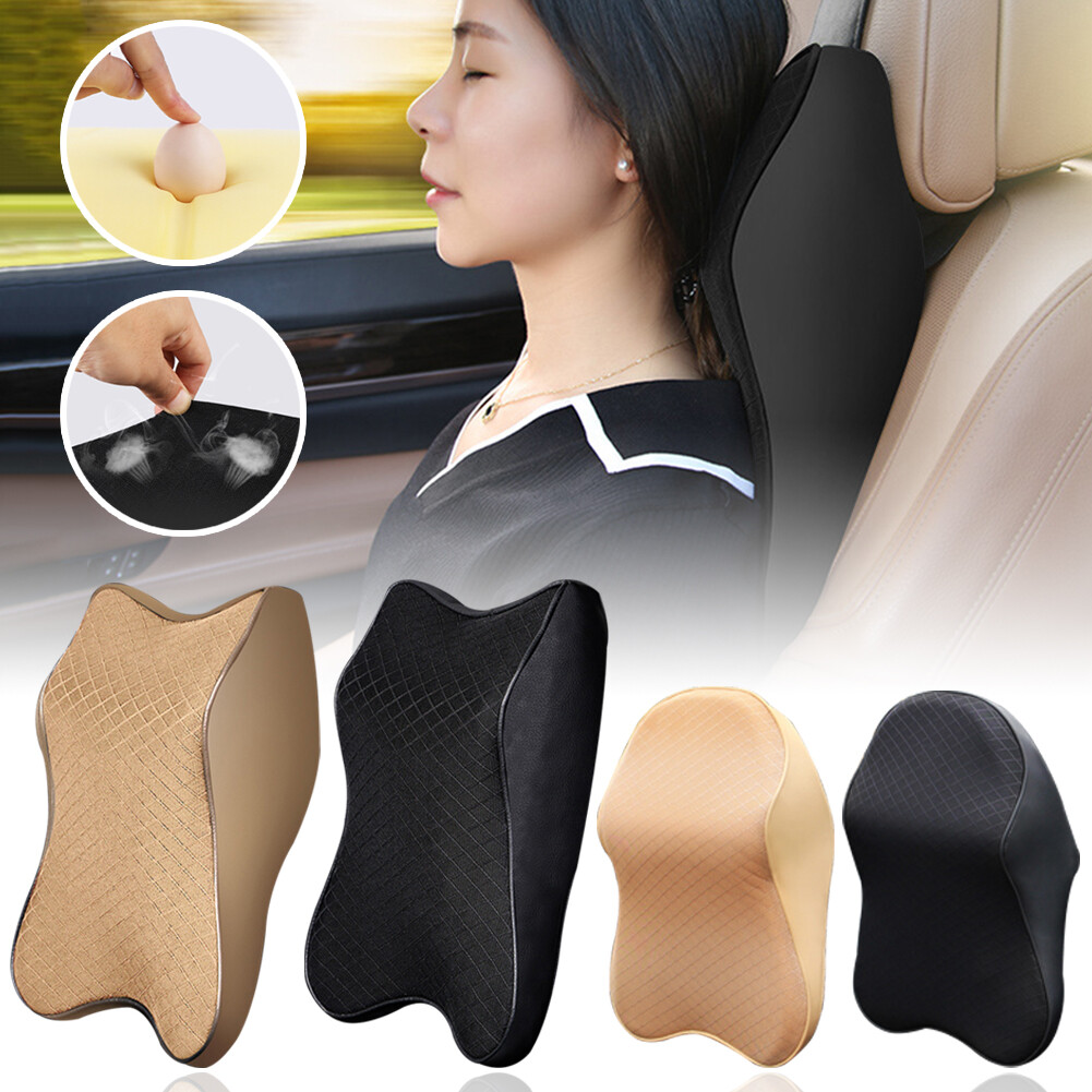 [Miễn Phí Vận Chuyển] Gối Cổ Xe Hơi Gối Tựa Đầu Bằng Mút Nhớ 3D Gối Tựa Đầu Tự Động Điều Chỉnh Được Đệm Cổ Du Lịch Gối Đỡ Ghế