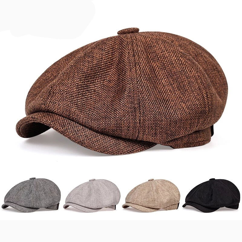 [Cutewomen2020] Nam Nữ Thời Trang Giản Dị Hat Retro Beret Hoang Dã Unisex Bát Giác Không Tốn Kém Cap