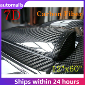 Automalls 7D Glossy Carbon Fiber Vinyl Wrap Film