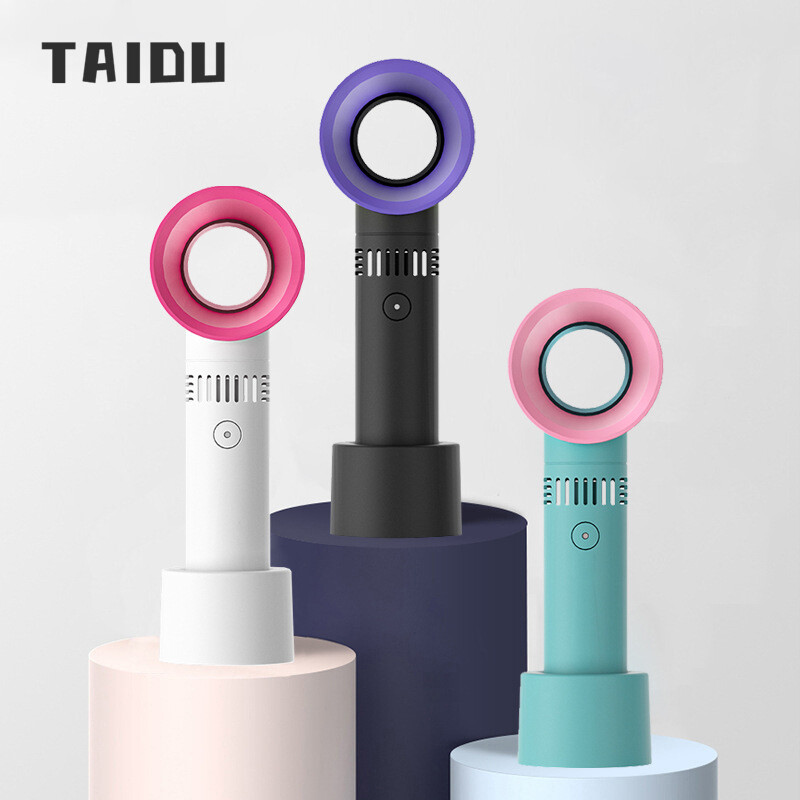 TAIDU Mini handheld leafless fan usb rechargeable portable small fan