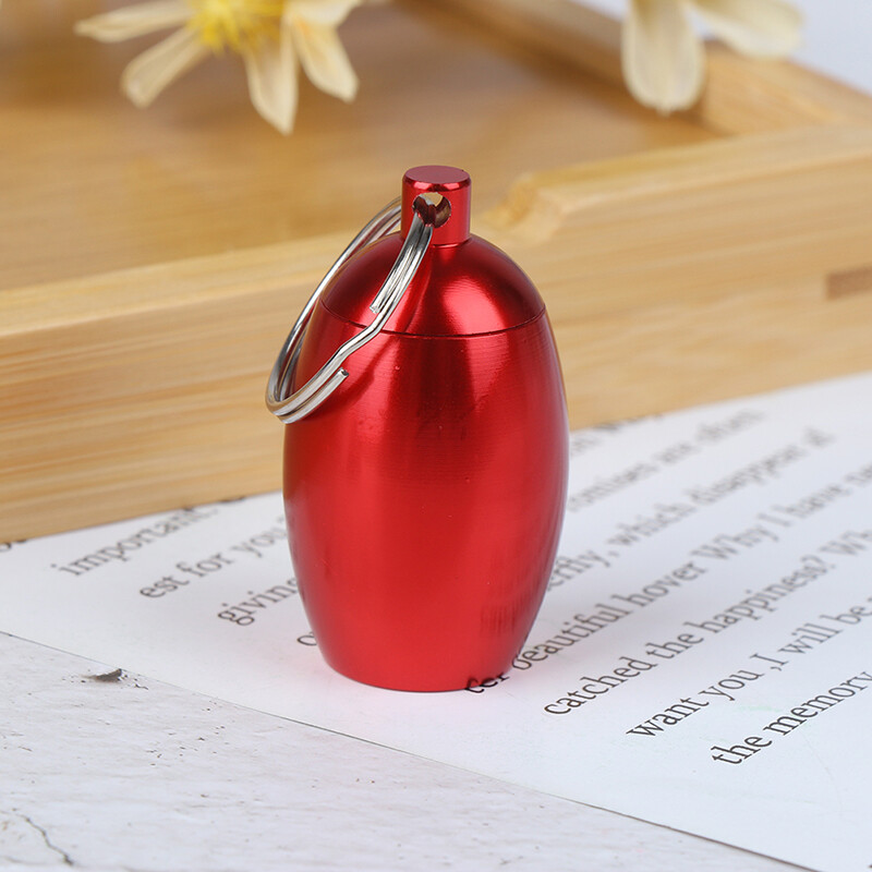 Móc khóa hộp đựng thuốc hộp đựng thuốc niêm phong, hộp đựng viên nang bỏ túi