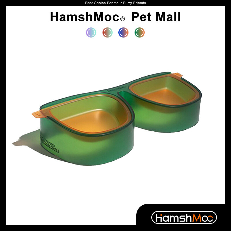HamshMoc 3 in 1 Double Cat Bowl Detachable Dual Pet Bowls For Cats Puppy Tilted 15° Dishes Cat Food Water Feeding Bowl Non Spill ราคา 960 บาท*ส่งฟรี