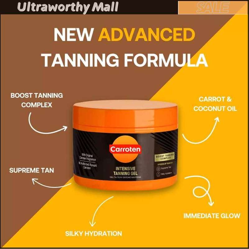 100% mới carroten chuyên sâu da cơ thể thuộc da Gel 150 ml tan gia tốc dầu dừa Vitamin A & E cho nam giới womendiona-dny